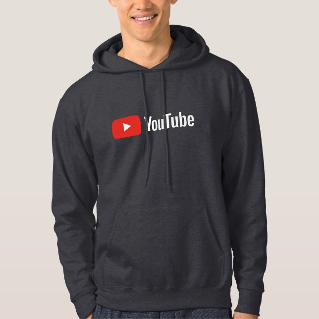 Camiseta com Logotipo Inspirado no YouTube para Fã (Frente)