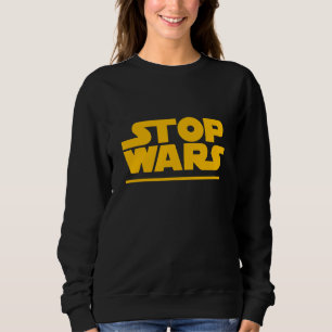 Camiseta com Logotipo Paródia Stop Wars
