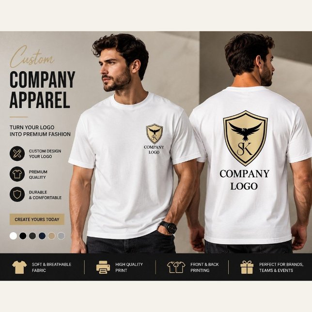 Camiseta com Logotipo Personalizado da Empresa | N (Criador carregado)