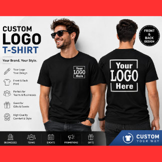Camiseta com Logotipo Personalizado Estampa Frente