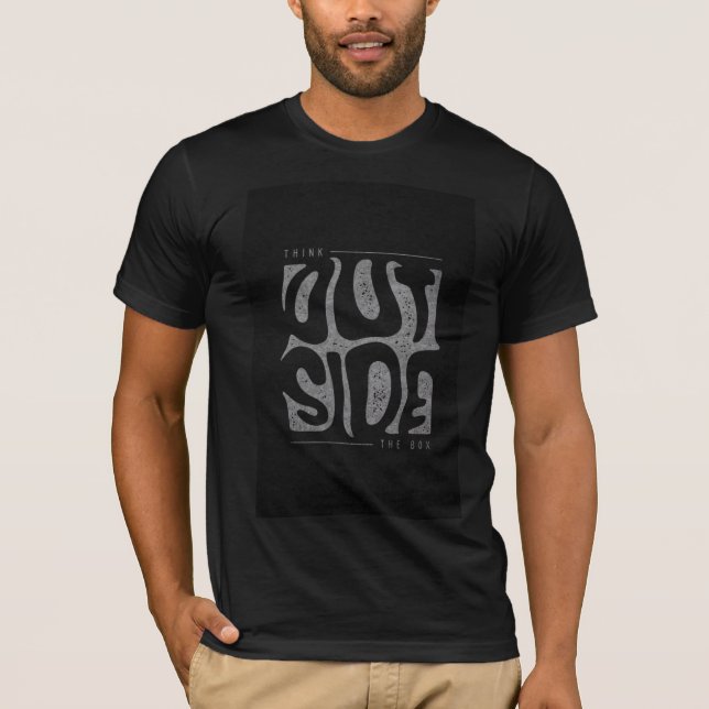 Camiseta com manga preta e novo design  (Frente)