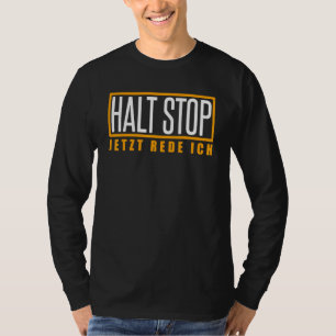 Camiseta Com Memórias Alemãs Param Jetzt Rede Ich Assi Tv