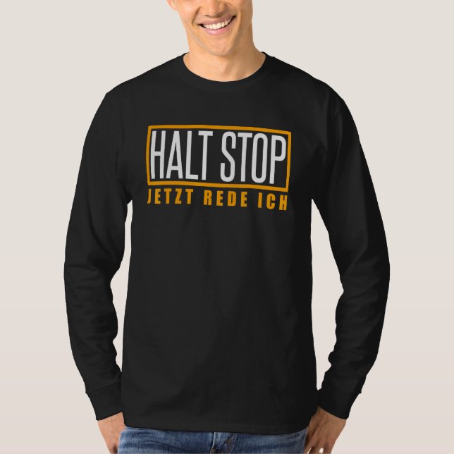 Camiseta Com Memórias Alemãs Param Jetzt Rede Ich Assi Tv (Frente)