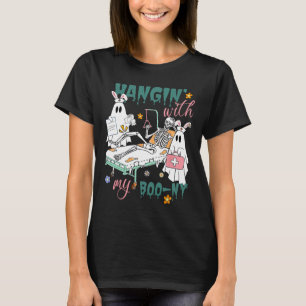 Camiseta Com Meu Boo-ny Bunny Ghost Ortho Enfermeiras Pásco