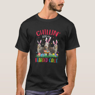 Camiseta Com Meus Ovos De Páscoa Collie Brincados Felizes