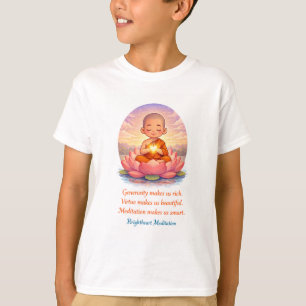Camiseta com monge criança