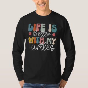 Camiseta com My Turtles Tartaruga Groovy