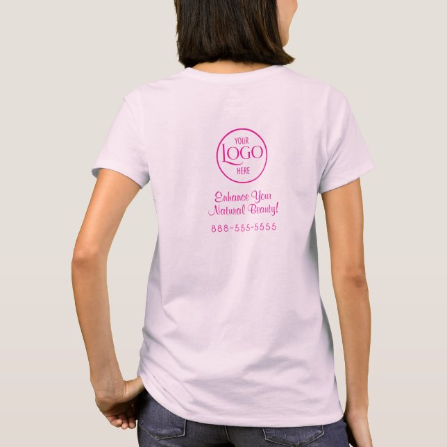 Camiseta com nome do funcionário em letra cursiva  (Verso)