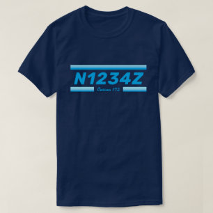 Camiseta com Número de Aeronave Personalizado