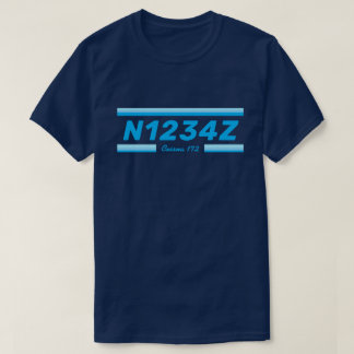 Camiseta com Número de Aeronave Personalizado