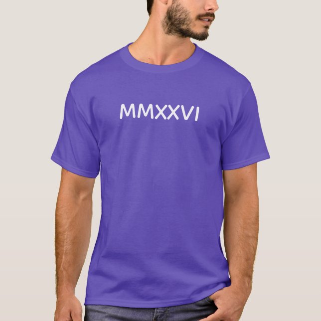 Camiseta com Números Romanos (Frente)