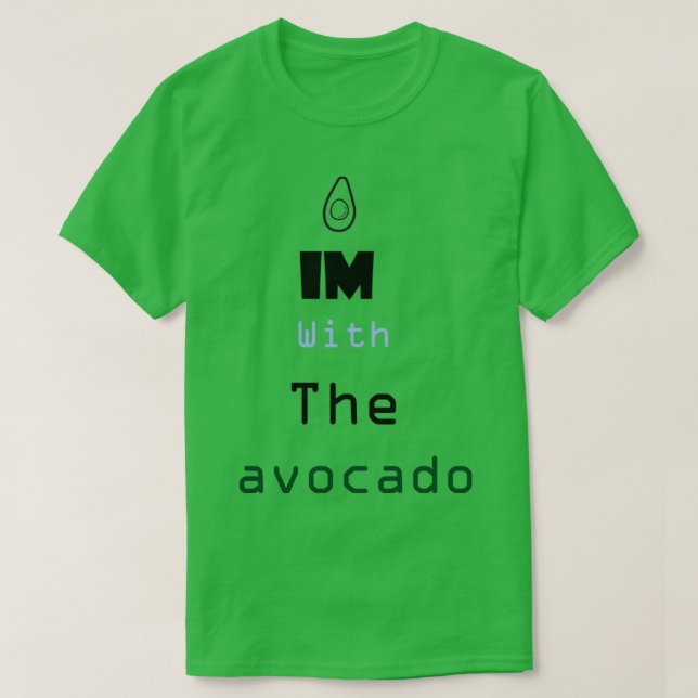 Camiseta com o abacate 56 (Frente do Design)