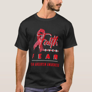 CAMISETA COM O ANEURYSM CÉREBRO SENSIBILIZANDO A FÉ SEMPRE 