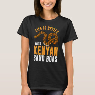Camiseta Com o Dono de Cobra Boas de Areia do Quênia 1