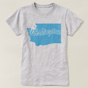 Camiseta com o formato do Estado de Washington