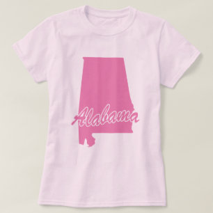 Camiseta com o formato do estado do Alabama