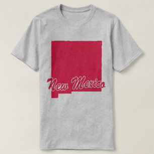Camiseta Com O Formato Do Estado Do Novo México