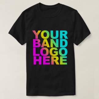 CAMISETA COM O LOGO DA SUA BANDA
