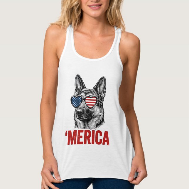 Camiseta com óculos de sol e bandeira da Alemanha  (Frente)