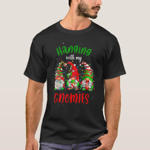 Camiseta Com Os Meus Papais noeis Nórdicos Gnomos Christm