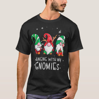 Camiseta Com Os Meus Papais noeis Nórdicos Gnomos Christm