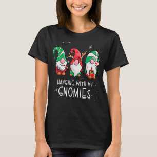 Camiseta Com Os Meus Papais noeis Nórdicos Gnomos Christm