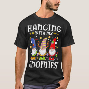 Camiseta Com Os Meus Papais noeis Nórdicos Gnomos Christm