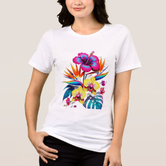 Camiseta com Padrão Botânico Clássico por Toda a P