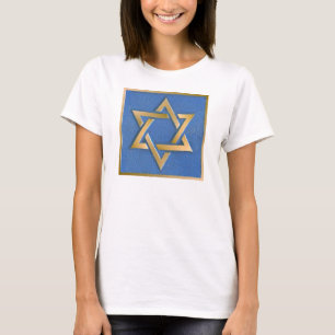Camiseta com Painel Artístico Estrela de Davi Azul