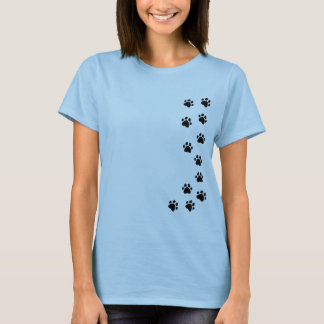 Camiseta com pegada de pata - adicione seu próprio