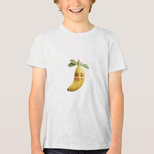 Camiseta com Personagem 3D de Banana Feliz e Fofa