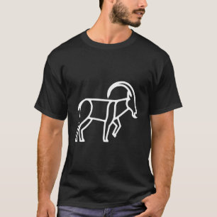 Camiseta com Remendo de Bolso em Arte de Linha de 