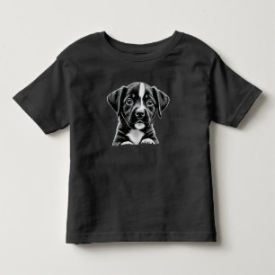 Camiseta com Retrato de Cachorrinho Fofo – Amante 