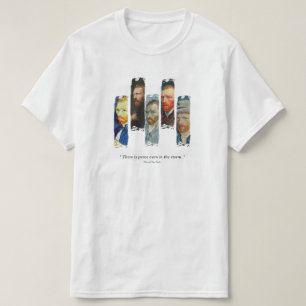 Camiseta com retrato e citação de Vincent Van Gogh