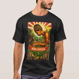 Camiseta com retrato revolucionário de Nina Simone
