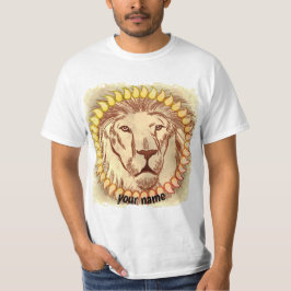 Camiseta com Rosto de Leão