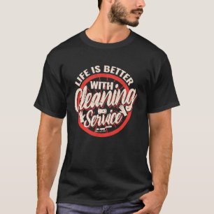 Camiseta com Serviço de Limpeza  Equipe de Limpeza