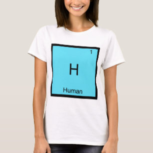 Camiseta com Símbolo do Elemento Químico Divertido