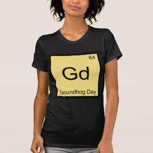 Camiseta com Símbolo do Elemento Químico Gd - Dia 