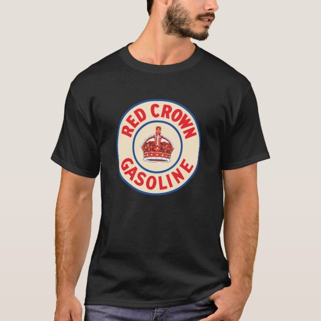 Camiseta com sinal de gasolina Red Crown (Frente)