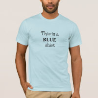 Camiseta com Slogan de Cor Azul Ousada