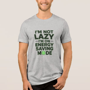 Camiseta com Slogan do Modo de Economia de Energia