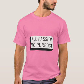 Camiseta com slogan engraçado mas niilista
