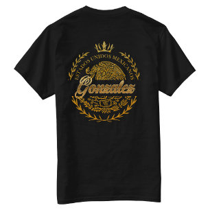 Camiseta com Sobrenome Gonzalez Atrás