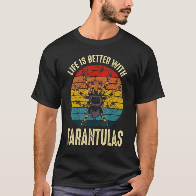 Camiseta Com Tarantulas, Proprietário Da Aranha Retro (Frente)