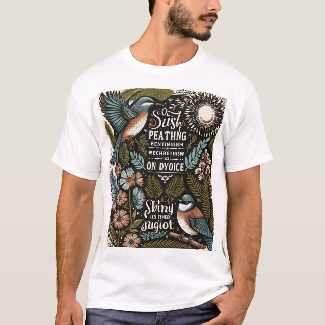 Camiseta com tema da natureza (Frente)