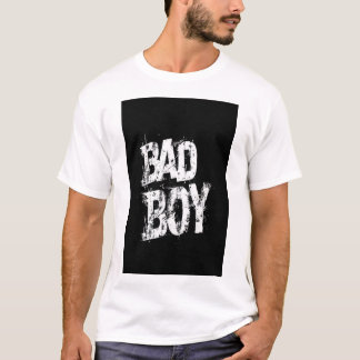 CAMISETA COM TEXTO BAD BOY IMPRESSO