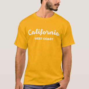 Camiseta com Texto de Design Bacana da Costa Oeste