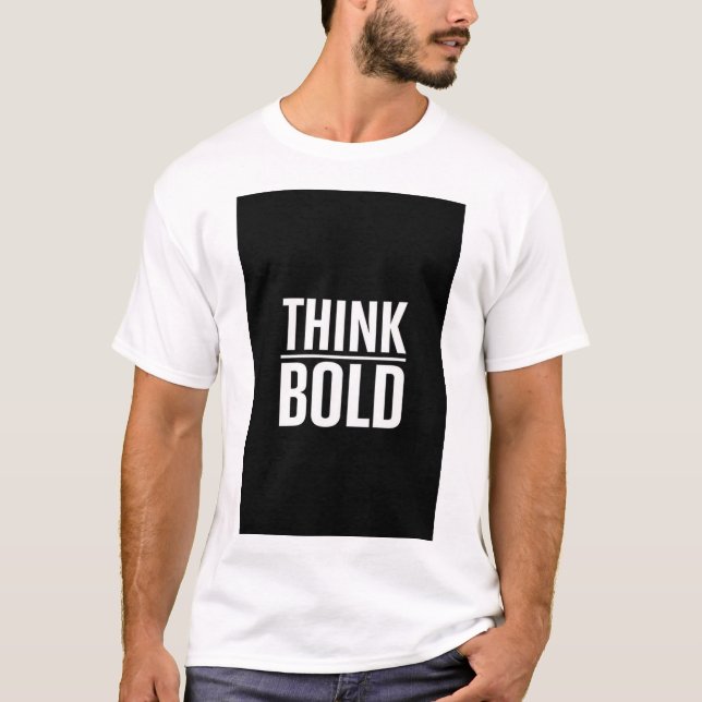CAMISETA COM TEXTO EM NEGRITO IMPRESSO (Frente)