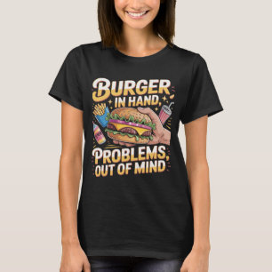 Camiseta com Tipografia Negrita de Amante de Hambú